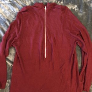 Very cozy City Chic maroon sweater dress